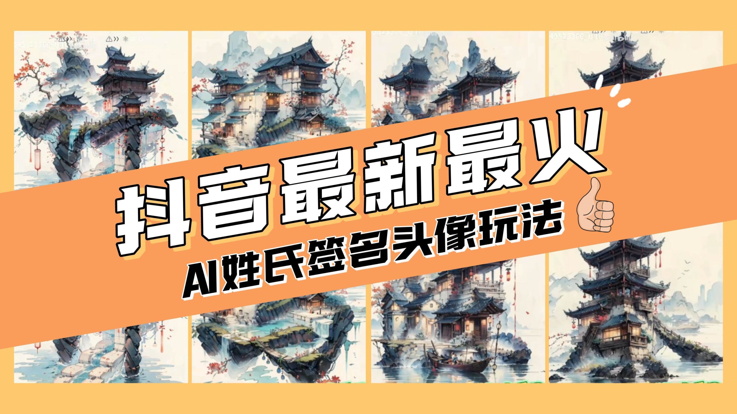 Al头像姓氏签名个性定制，新手零基础简单操作，一天轻松收益200-500+-聚财技资源库